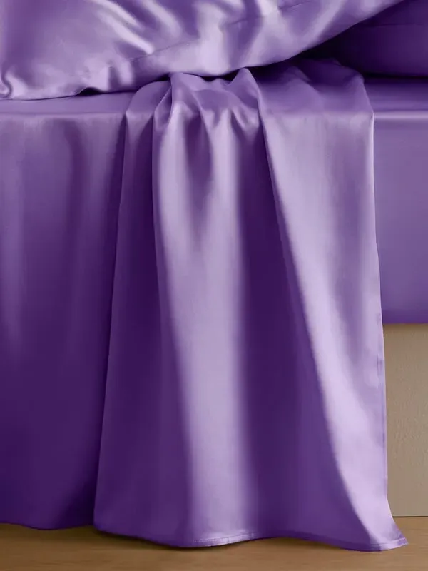 22 Momme Silk Flat Sheet King/Super King - Purple product
