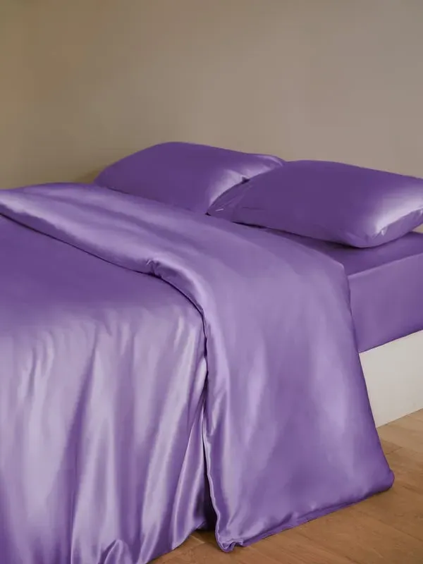 22 Momme Silk Pillowcase King Size - Purple alternate view