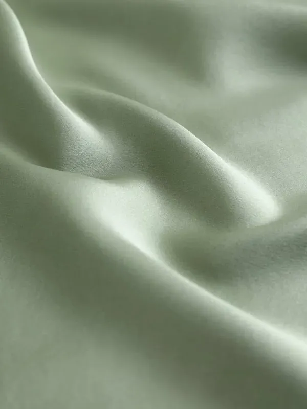 Camellia Oil Infused 19 Momme Silk Pillowcase Standard - Pale-Turquoise alternate view