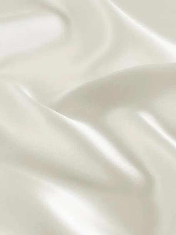 Coconut Oil Infused 19M Silk Pillowcase Square - Natural White alternate view