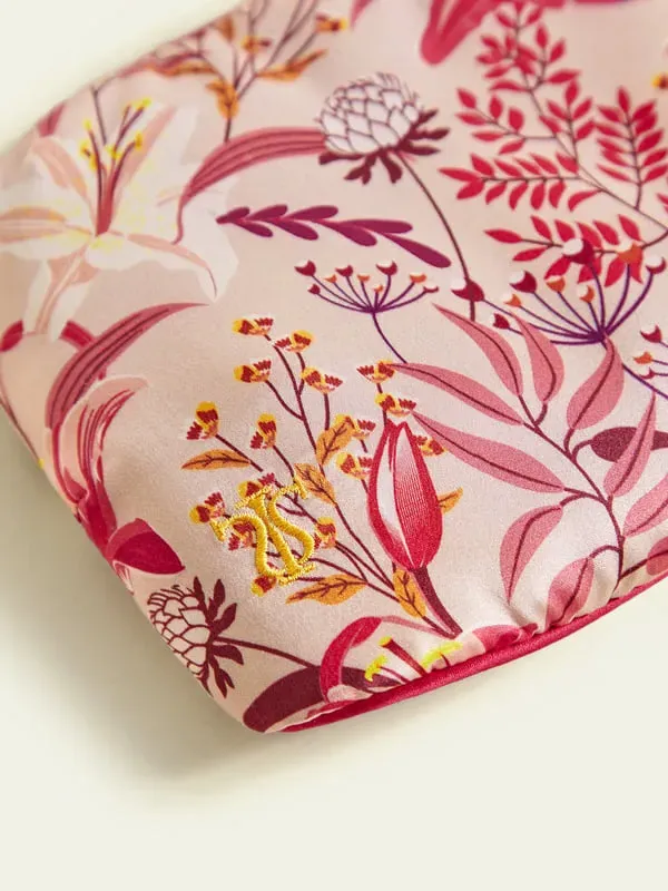 Dreamer Gift Set Sleep Mask & Pillowcase - Viva Magenta, Mulberry Silk alternate view