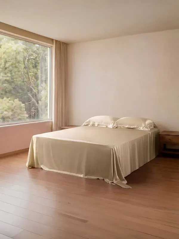 Essential Silk Charmeuse Single Flat Sheet - Taupe product