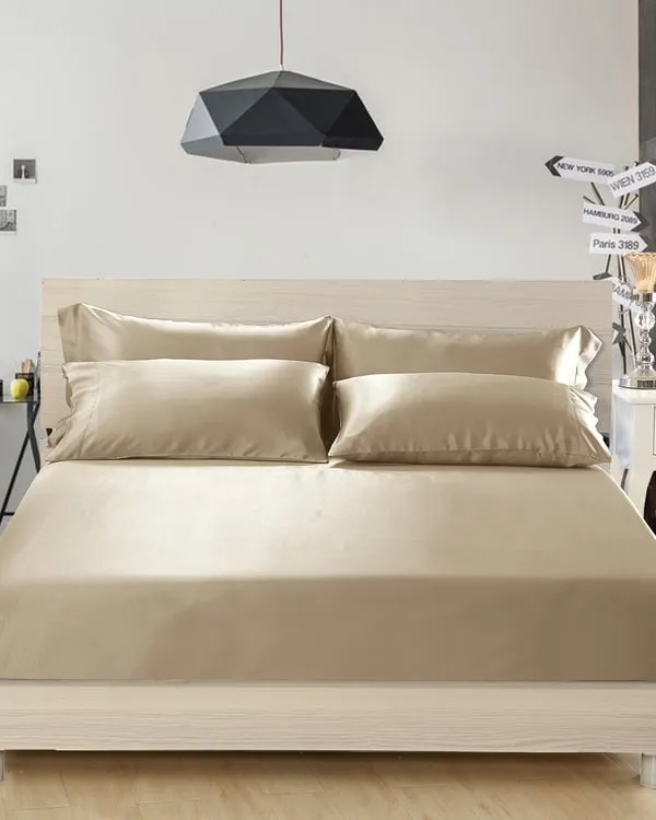King Size Silk Bedding Set - Taupe product
