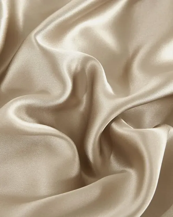 King Size Silk Duvet Cover - Taupe alternate view