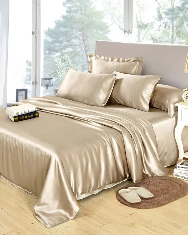 King Size Silk Duvet Cover - Taupe product