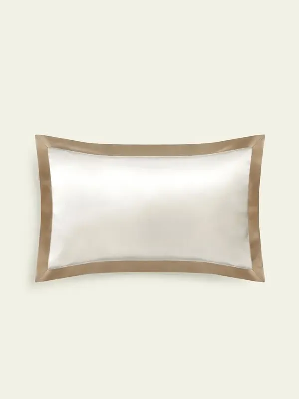 Mulberry Silk Pillowcase Oxford Style - Taupe, Silk product