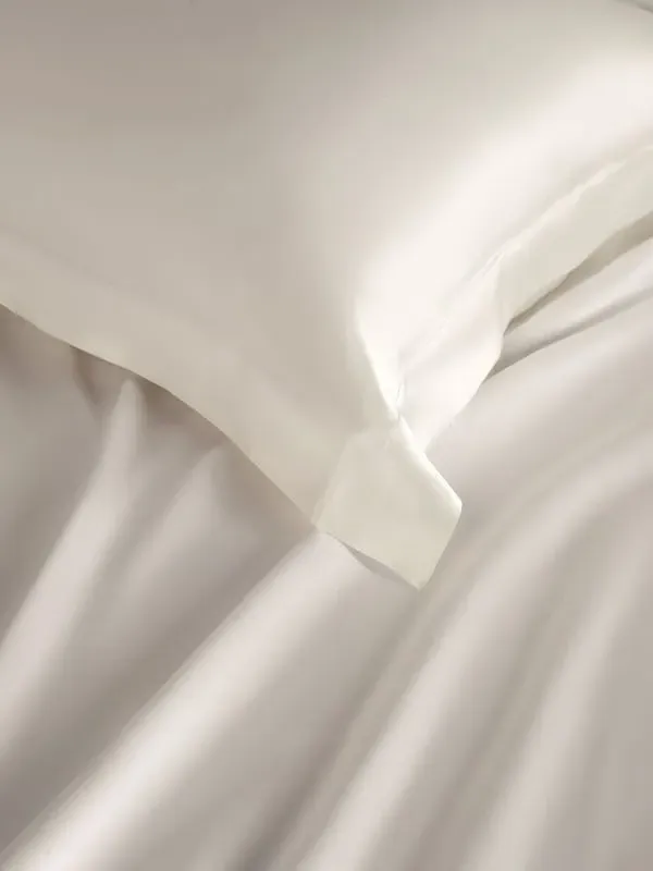 Oxford Silk Pillowcase 19MM Standard - Natural White, Mulberry Silk alternate view