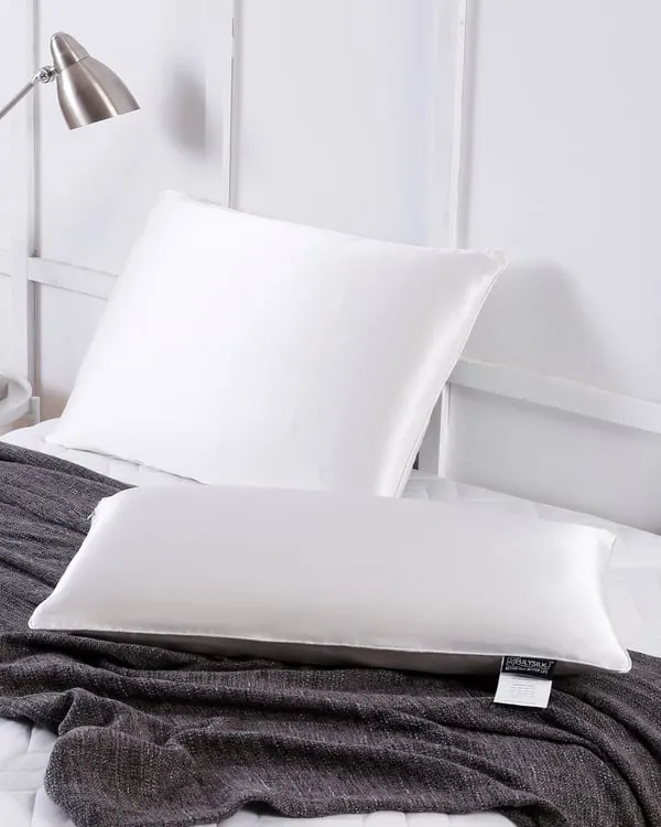 Pure Silk Square Pillow - White, Mulberry Silk product