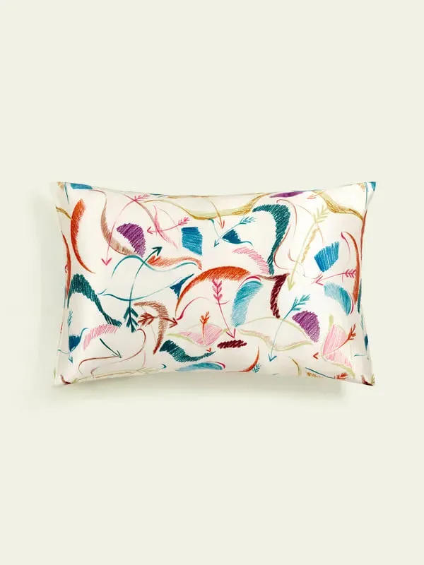 Sagittarius Zodiac Silk Pillowcase - Blue/Pink product