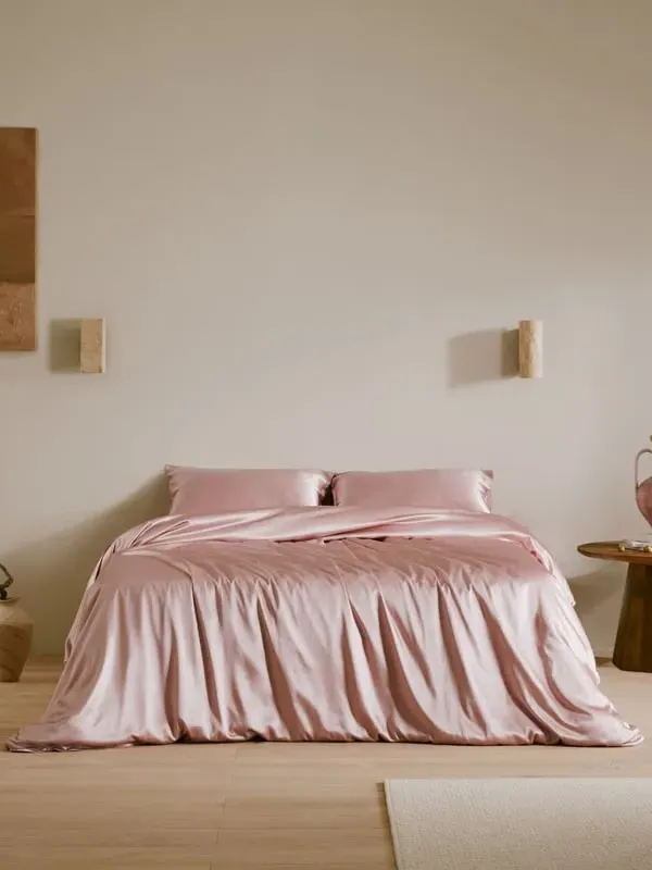 Seamless Silk Single Bedding Set - Rosy Pink, Mulberry Silk product