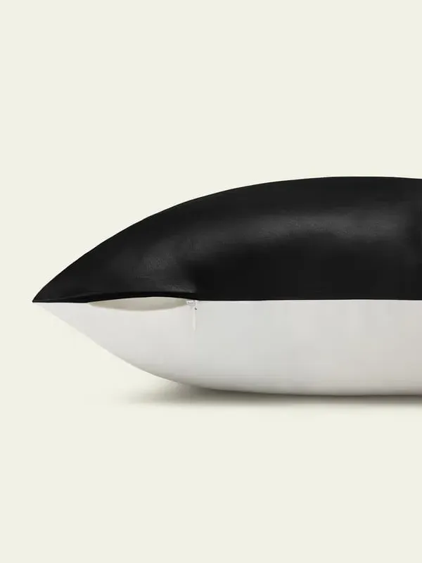 Sensa-Duo Standard Pillowcase - Black, Silk Cotton alternate view