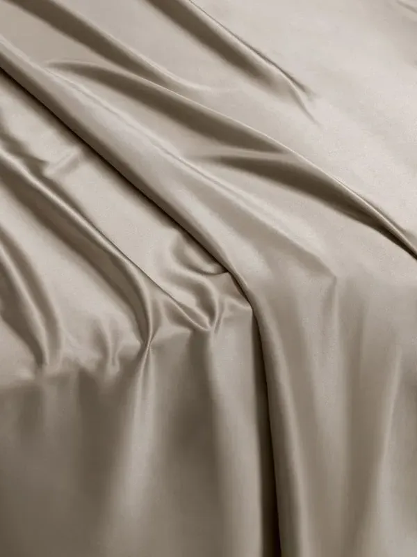 Silk Charmeuse Double Flat Sheet - Silvergray alternate view