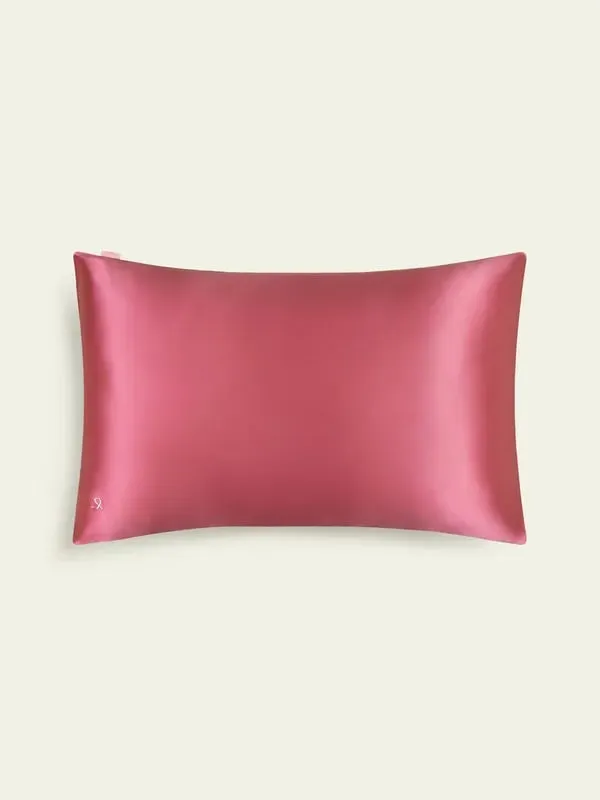 Silk Charmeuse Envelope Pillowcase - Ruby Pink product