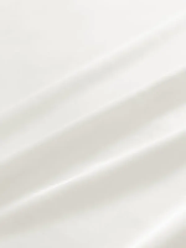 Silk Charmeuse Single Flat Sheet - Natural White alternate view