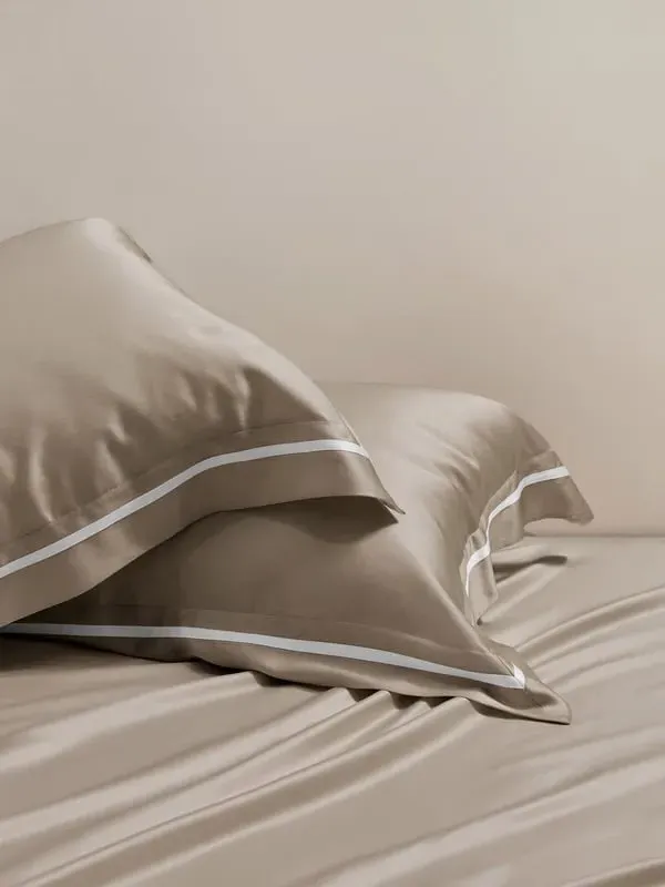 Silk Charmeuse Square Envelope Pillowcase - Silver Grey product