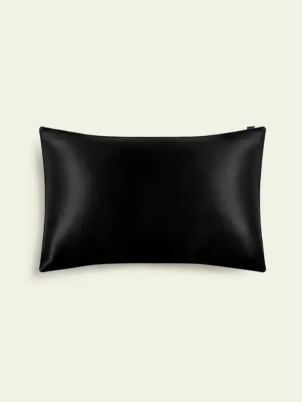 Silk Pillowcase Square - Black, Silk product