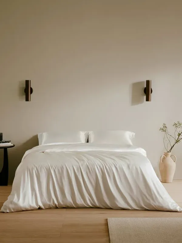 Silk Pillowcases 25MM 2-Pack Square - Natural White, Silk alternate view