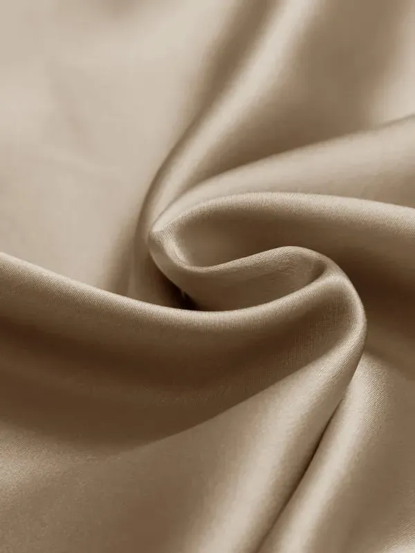 Terse 22 Momme Silk Pillowcase - Taupe alternate view