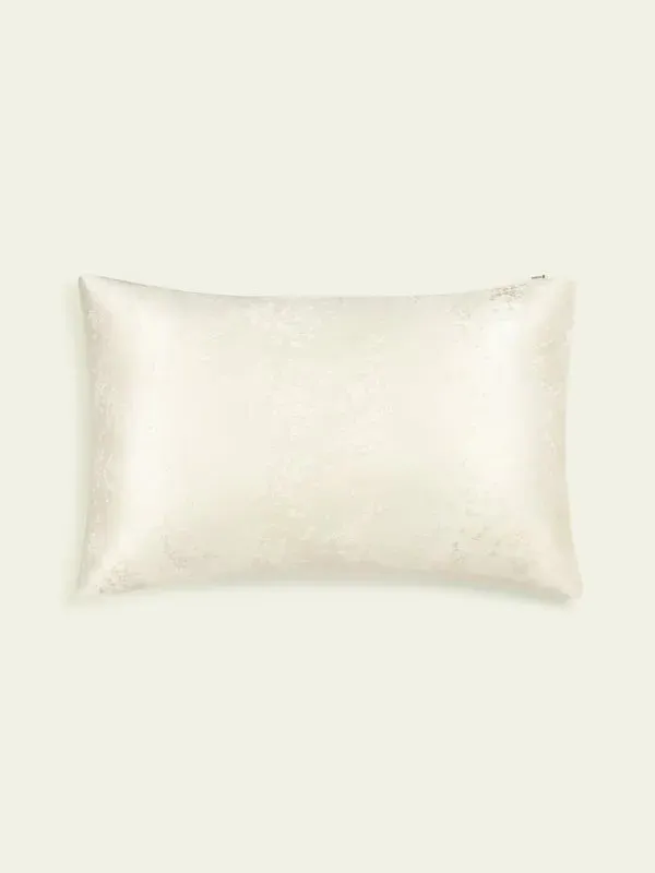 YING Jacquard King Size Pillowcase - Lily White, Silk product