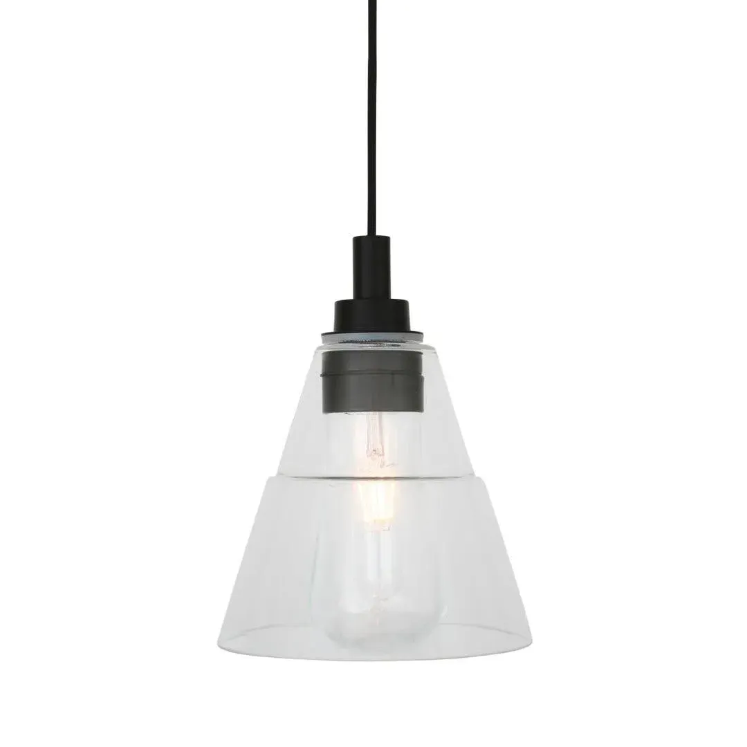 100cm Kairi Pendant Light - Black, Metal