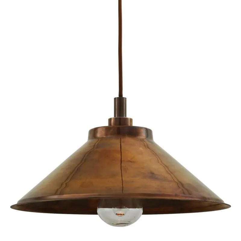 100cm Pendant Light Industrial Style - Brass image