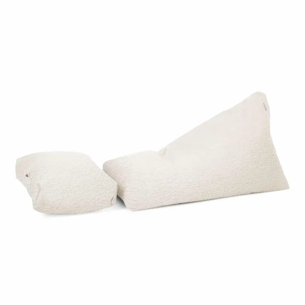 2-Piece Beanbag Lounger Set - Teddy