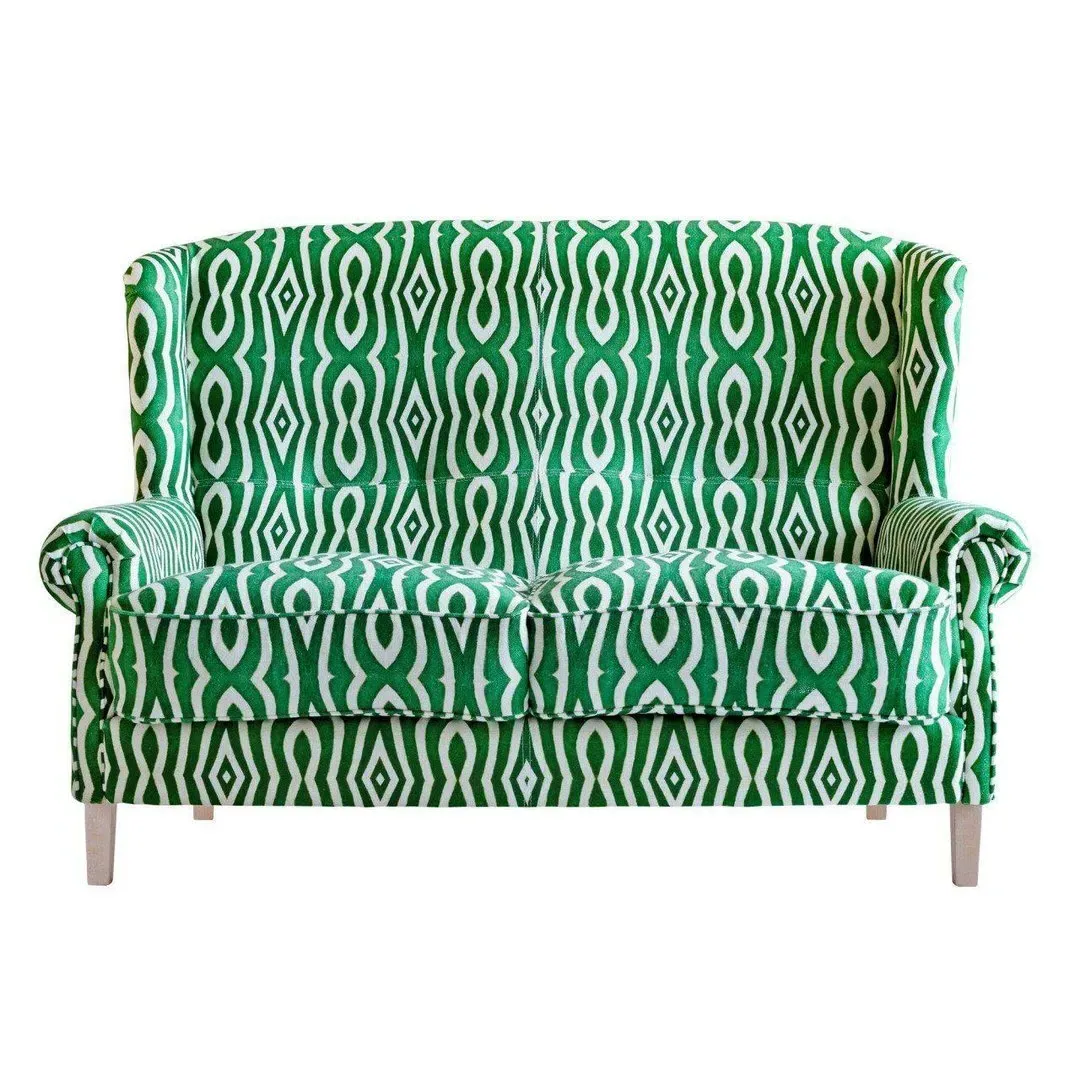 2-Seater Sofa - Green, Linen
