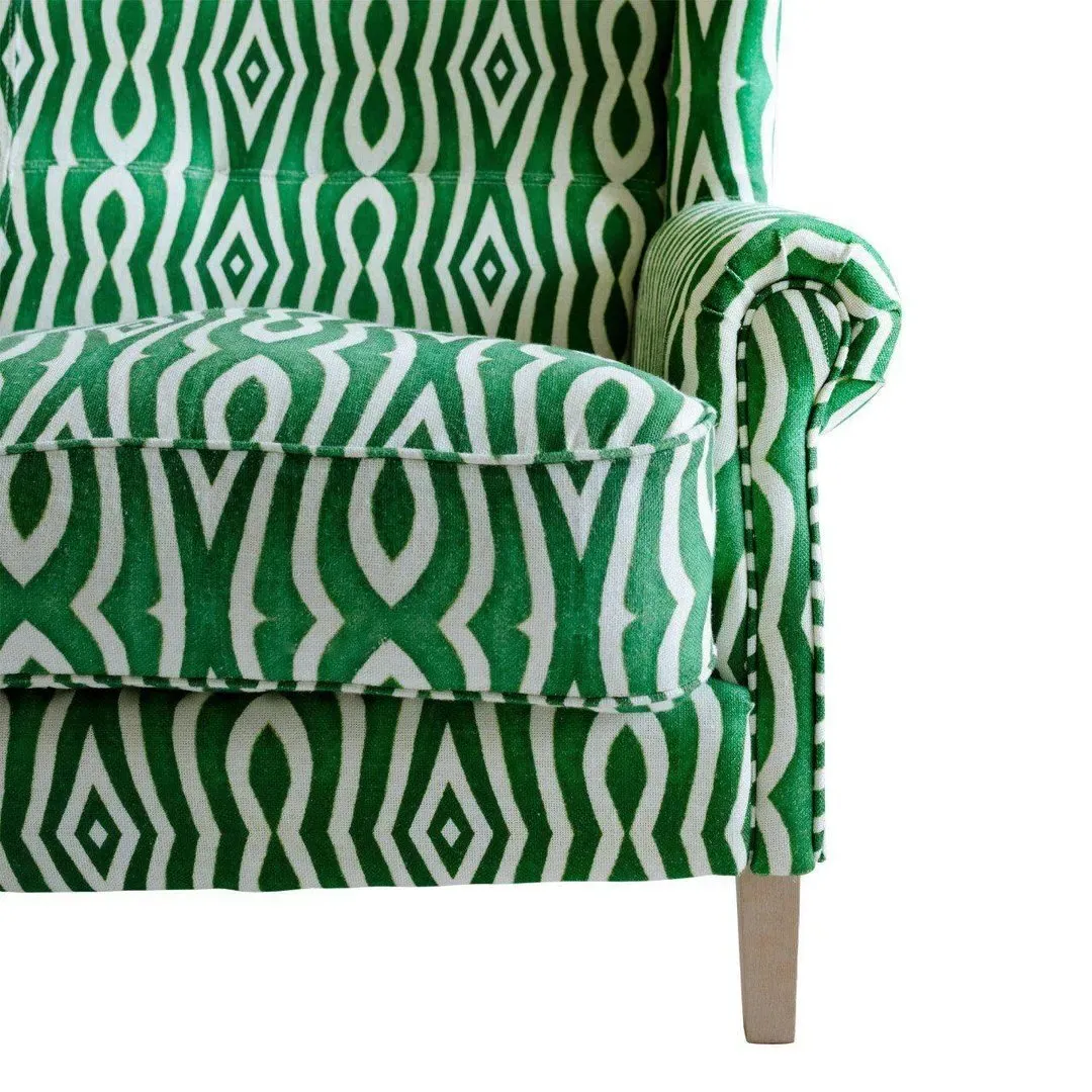 2-Seater Sofa - Green, Linen
