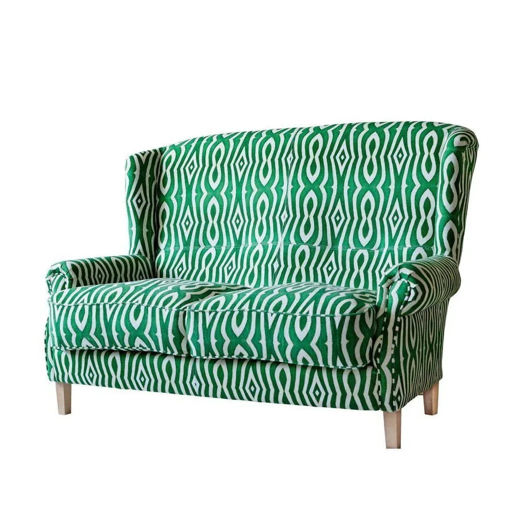 2-Seater Sofa - Green, Linen