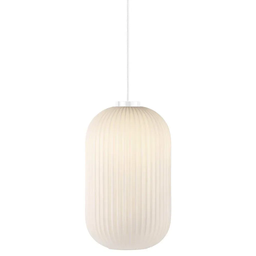 20cm Pendant Lamp - White, Glass