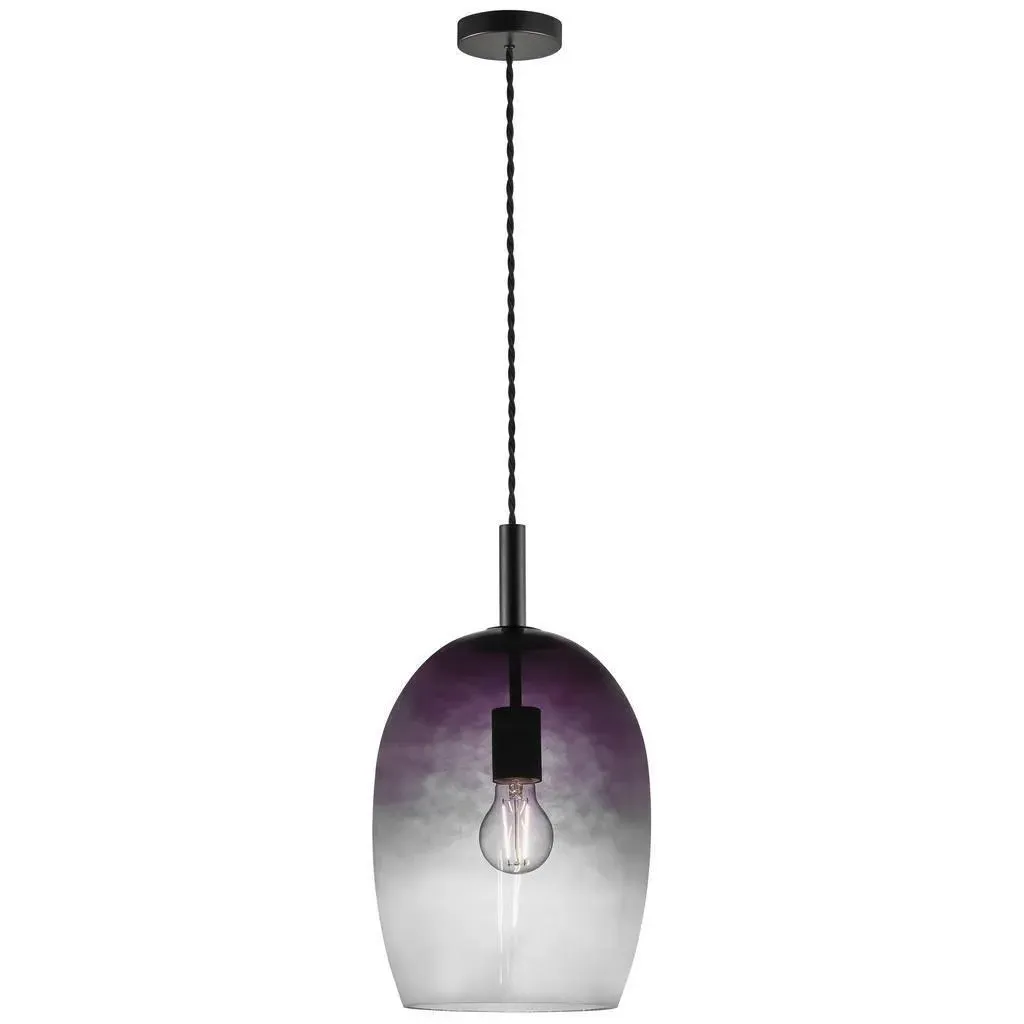 23cm Pendant Light - Smoke, Glass