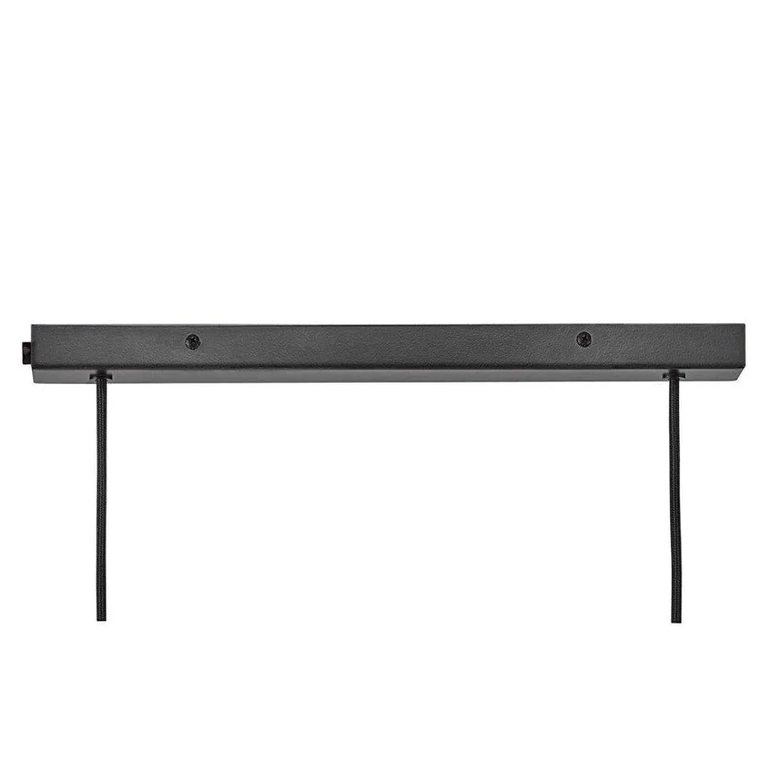 3-Light Island Pendant Light - Black, Glass