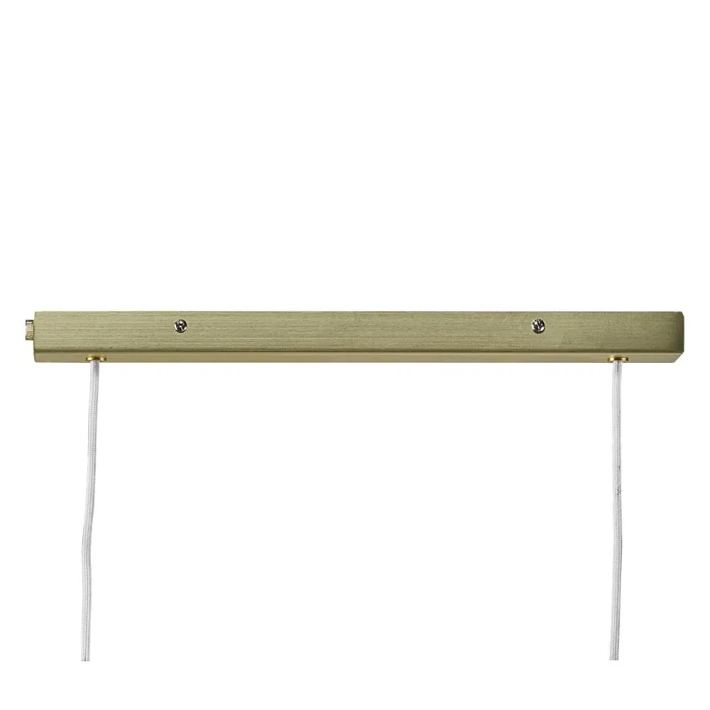 3-Light Island Pendant Light - Brass, Glass