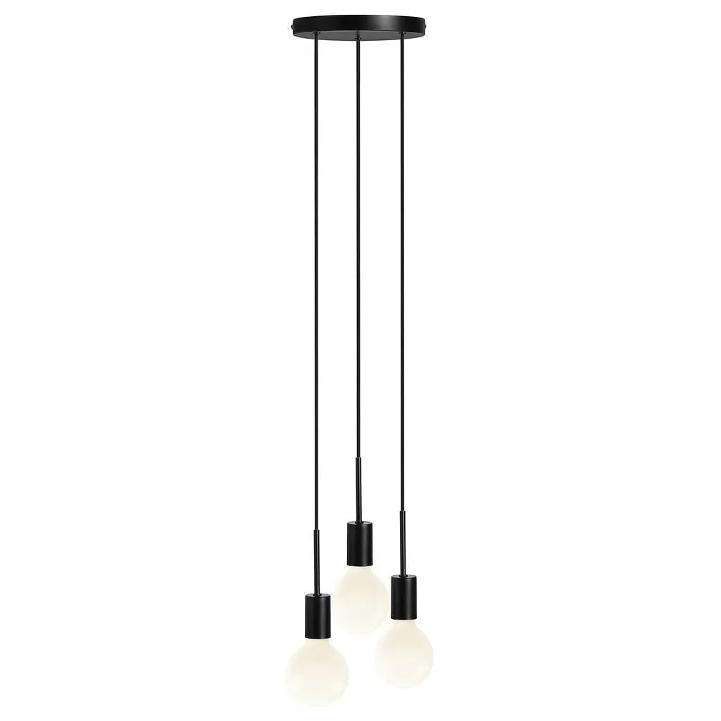 3-Light Pendant Light - Black
