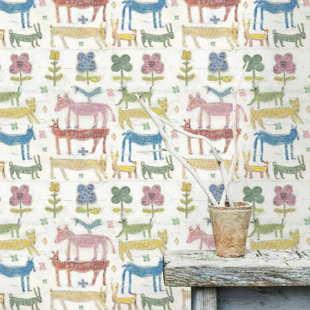 3-Roll Animal Wallpaper Set - Stacked Design image