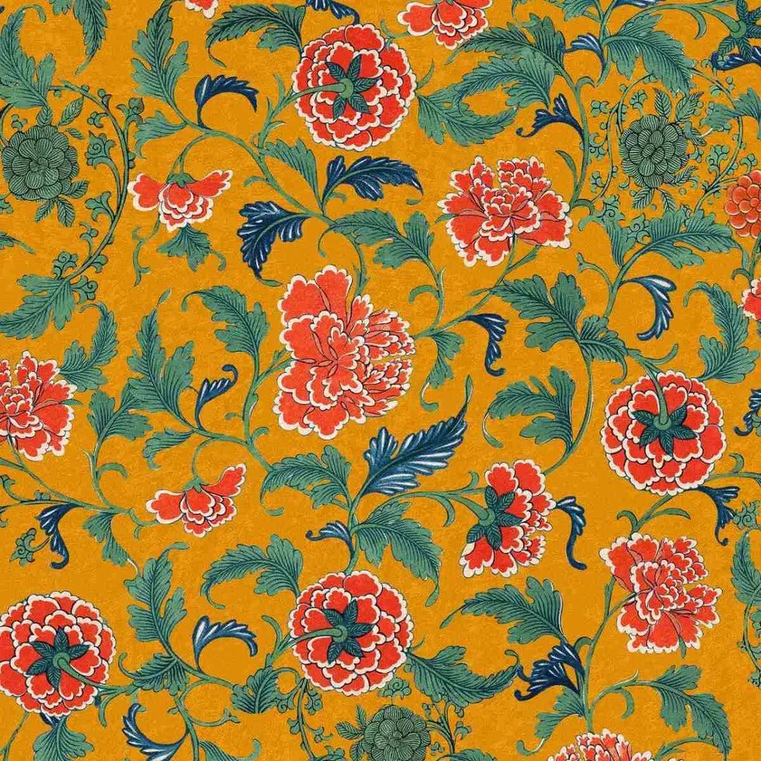 3-Roll Chinese Ornament Wallpaper - Gold