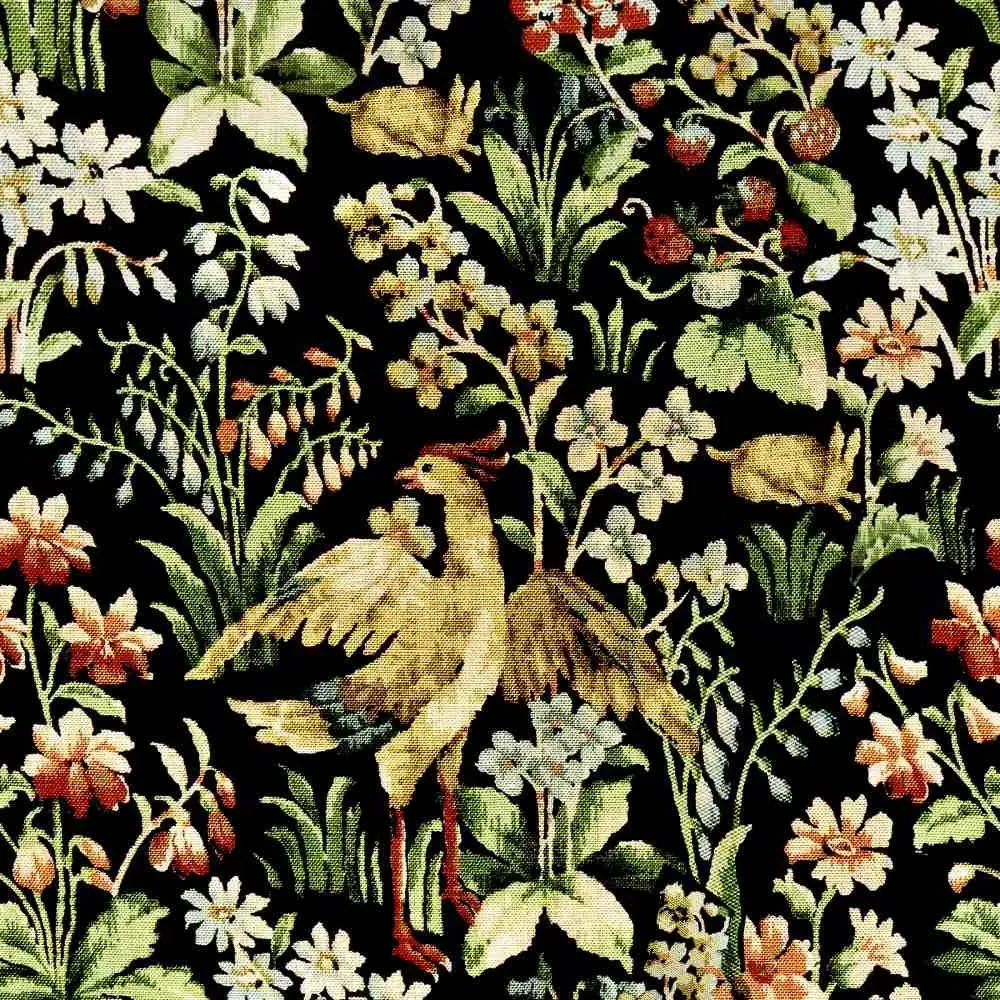 3-Roll Floral Tapestry Wallpaper Set - Vintage