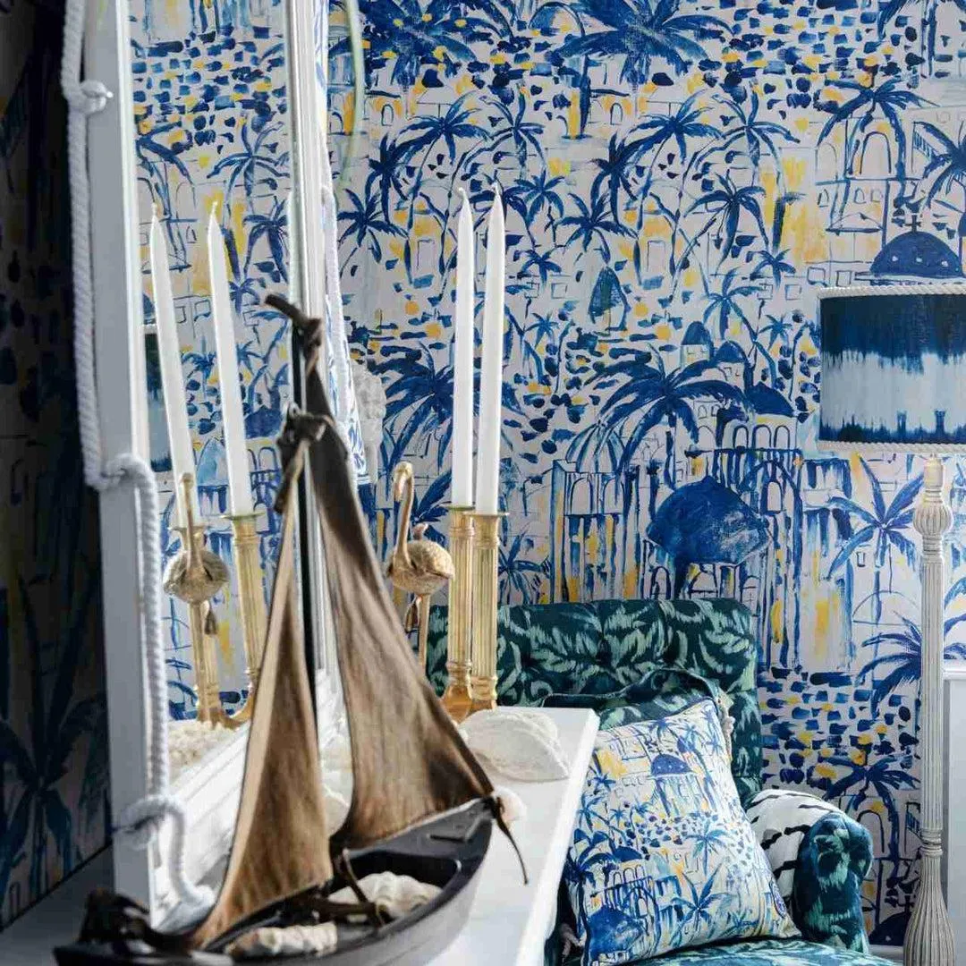3-Roll Mural Wallpaper Set - Greek Island Design