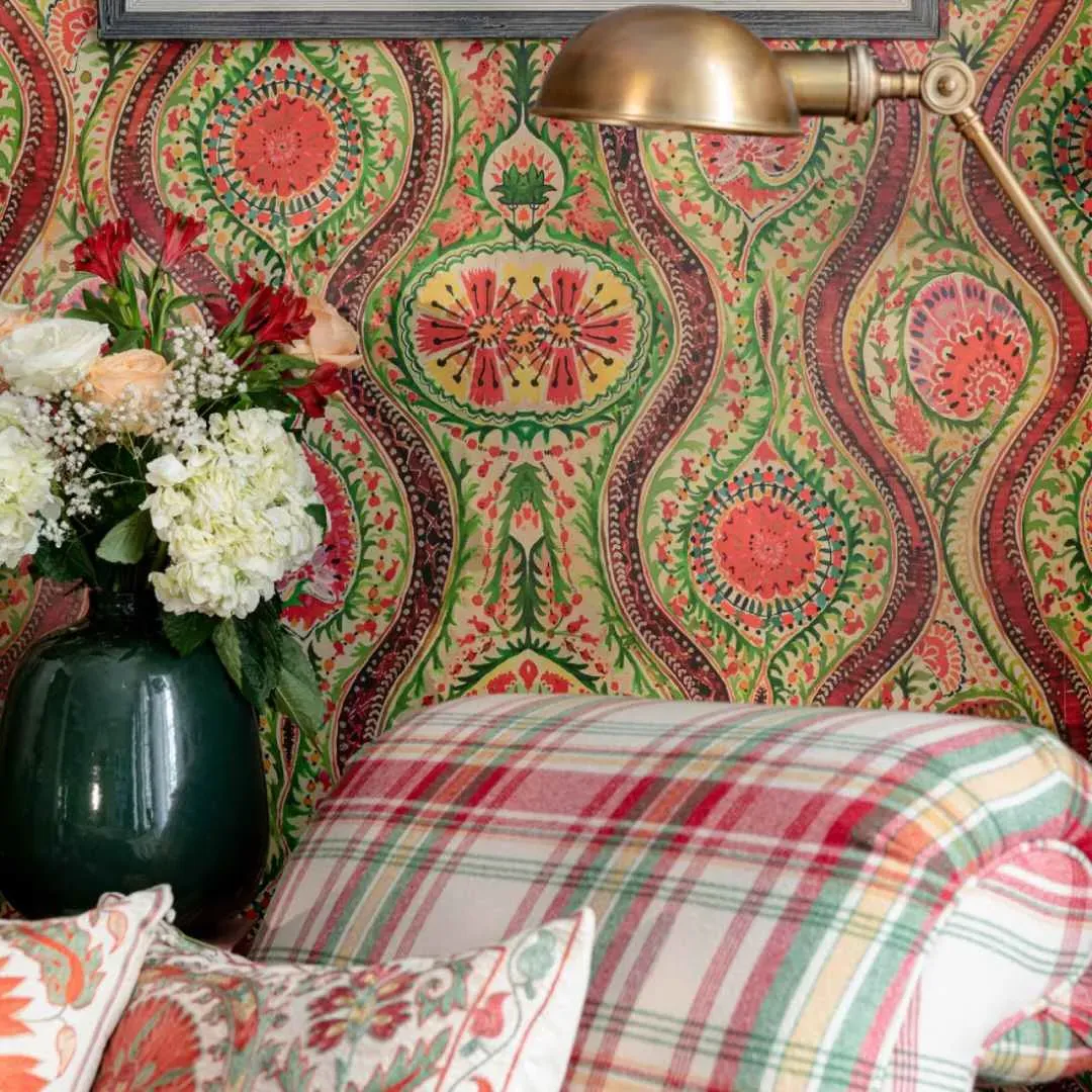 3-Roll Paisley Wallpaper Set - Multicolor