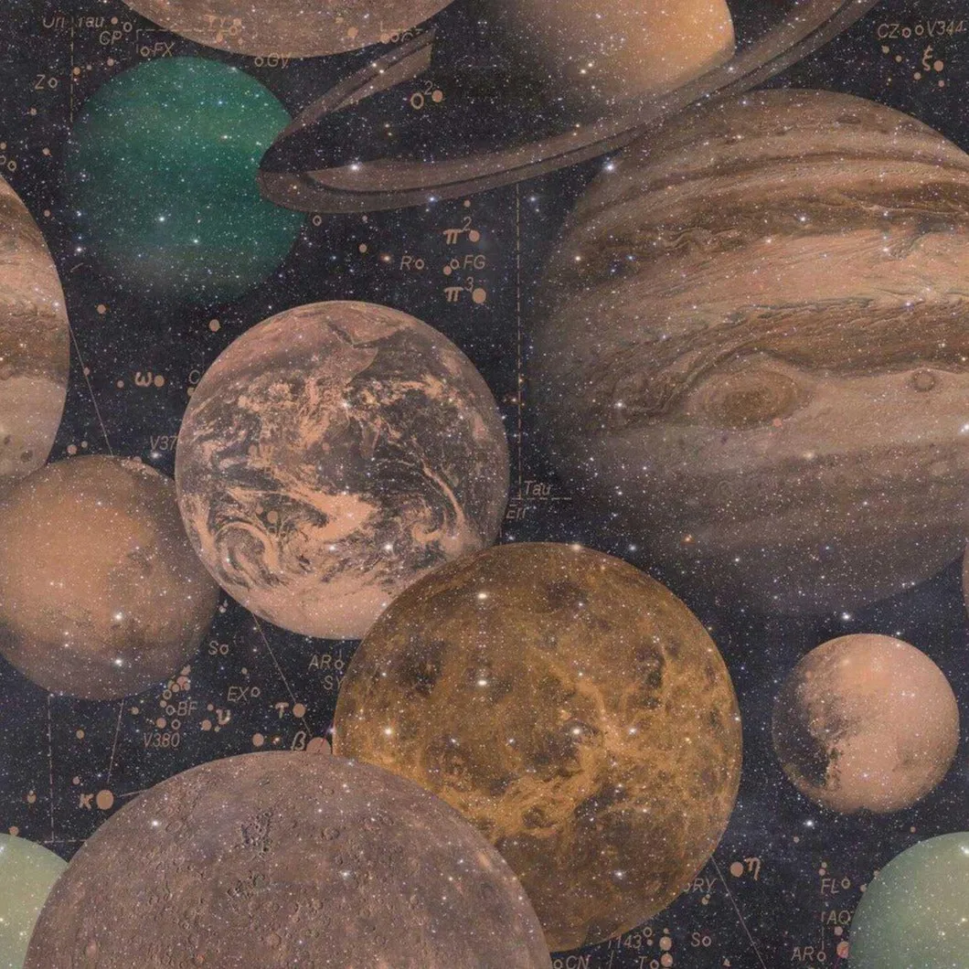 3-Roll Universe Wallpaper Set - Multi-Color