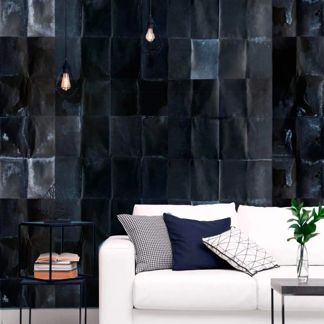 3-Roll Wallpaper Set - Asphalt, Metallic image