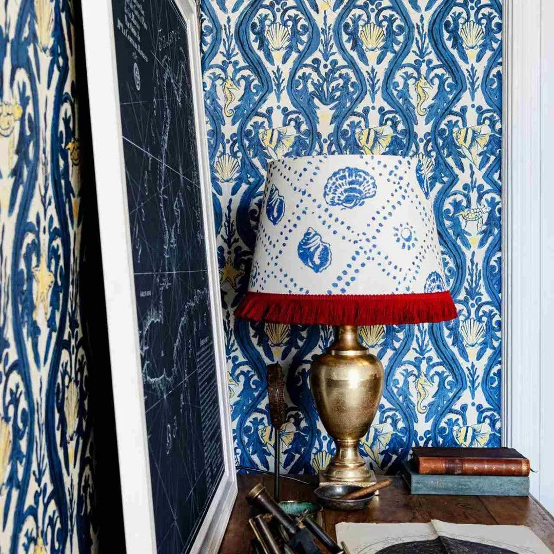 3-Roll Wallpaper Set - Blue & Yellow, Paper