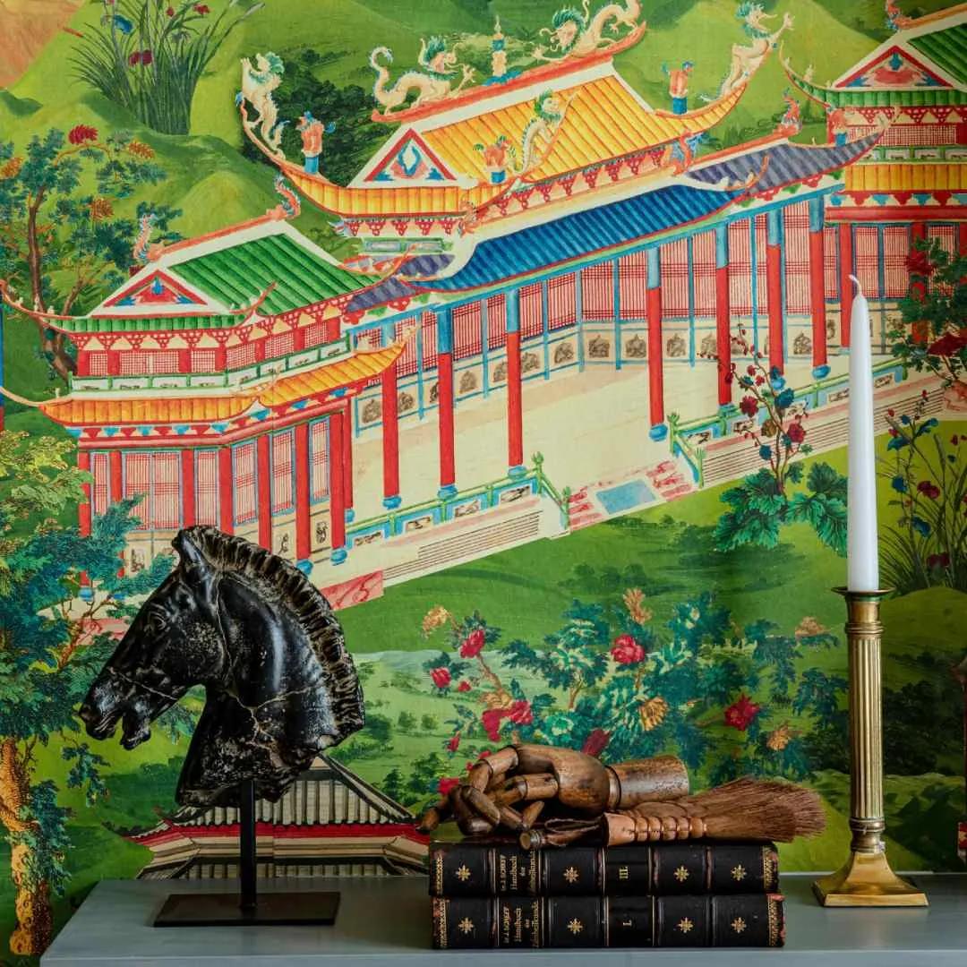 3-Roll Wallpaper Set - Chinese Garden Design