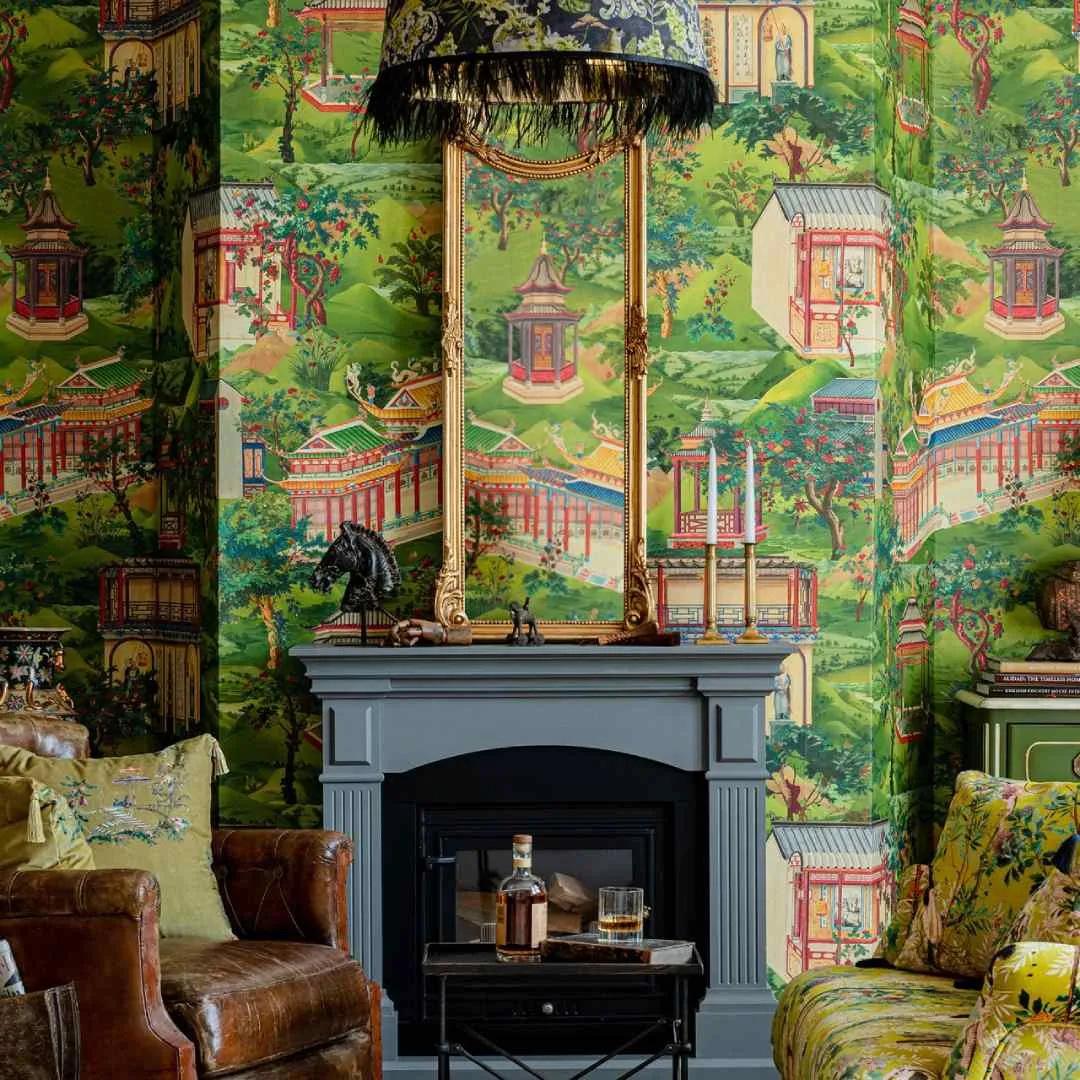 3-Roll Wallpaper Set - Chinese Garden Design