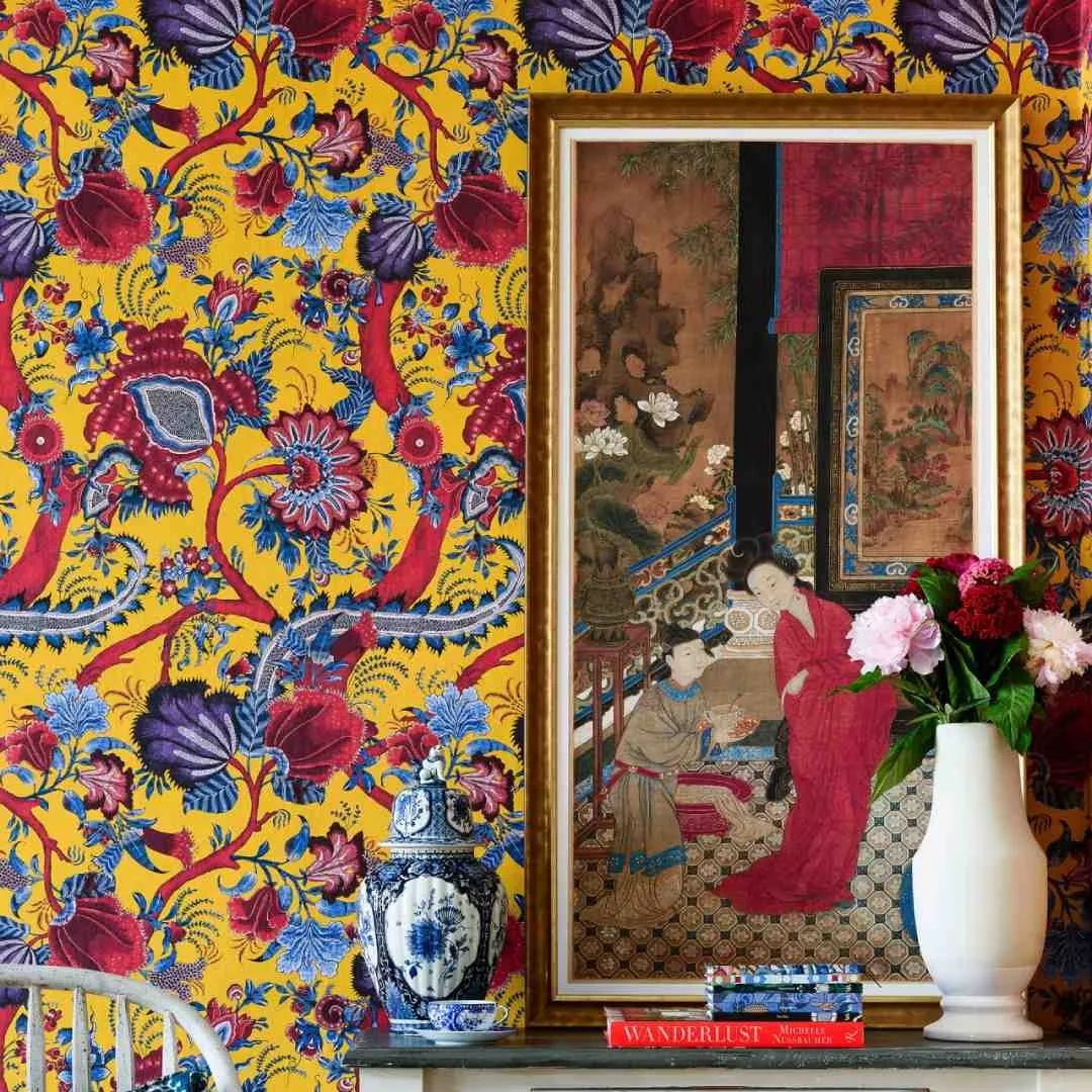 3-Roll Wallpaper Set - Chinese Paisley Pattern