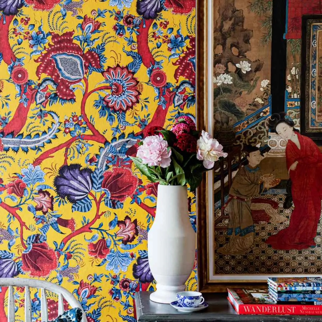3-Roll Wallpaper Set - Chinese Paisley Pattern