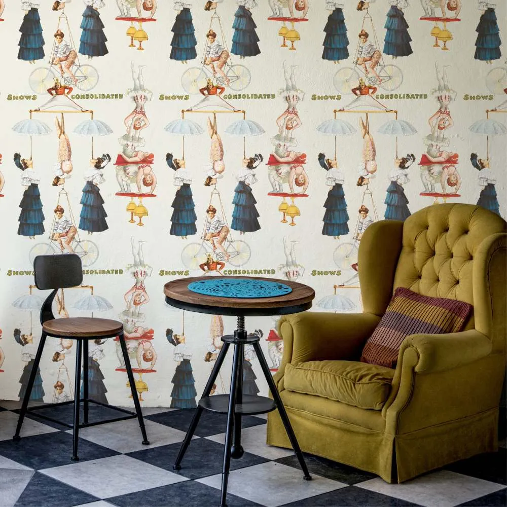 3-Roll Wallpaper Set - Circus Performers Design image