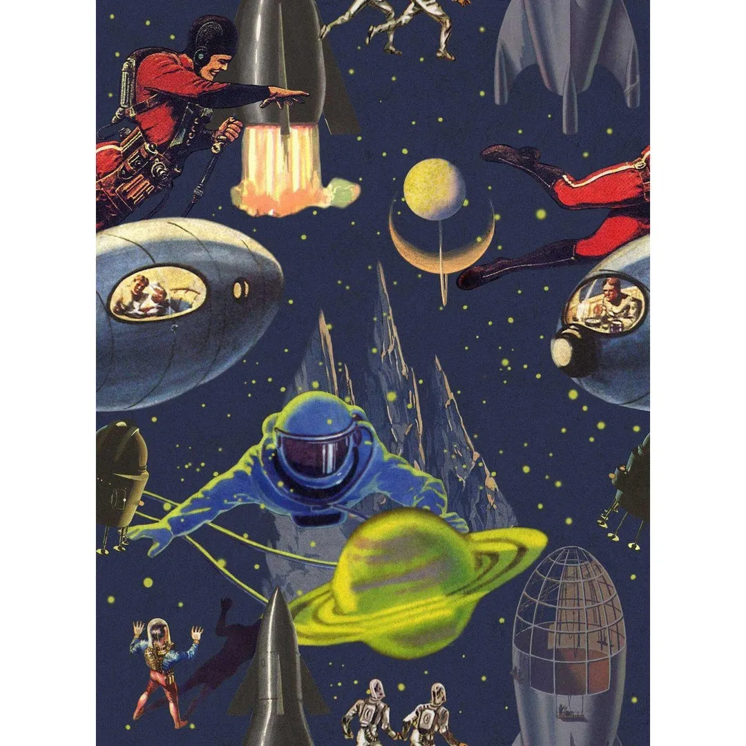 3-Roll Wallpaper Set Comic Space Design