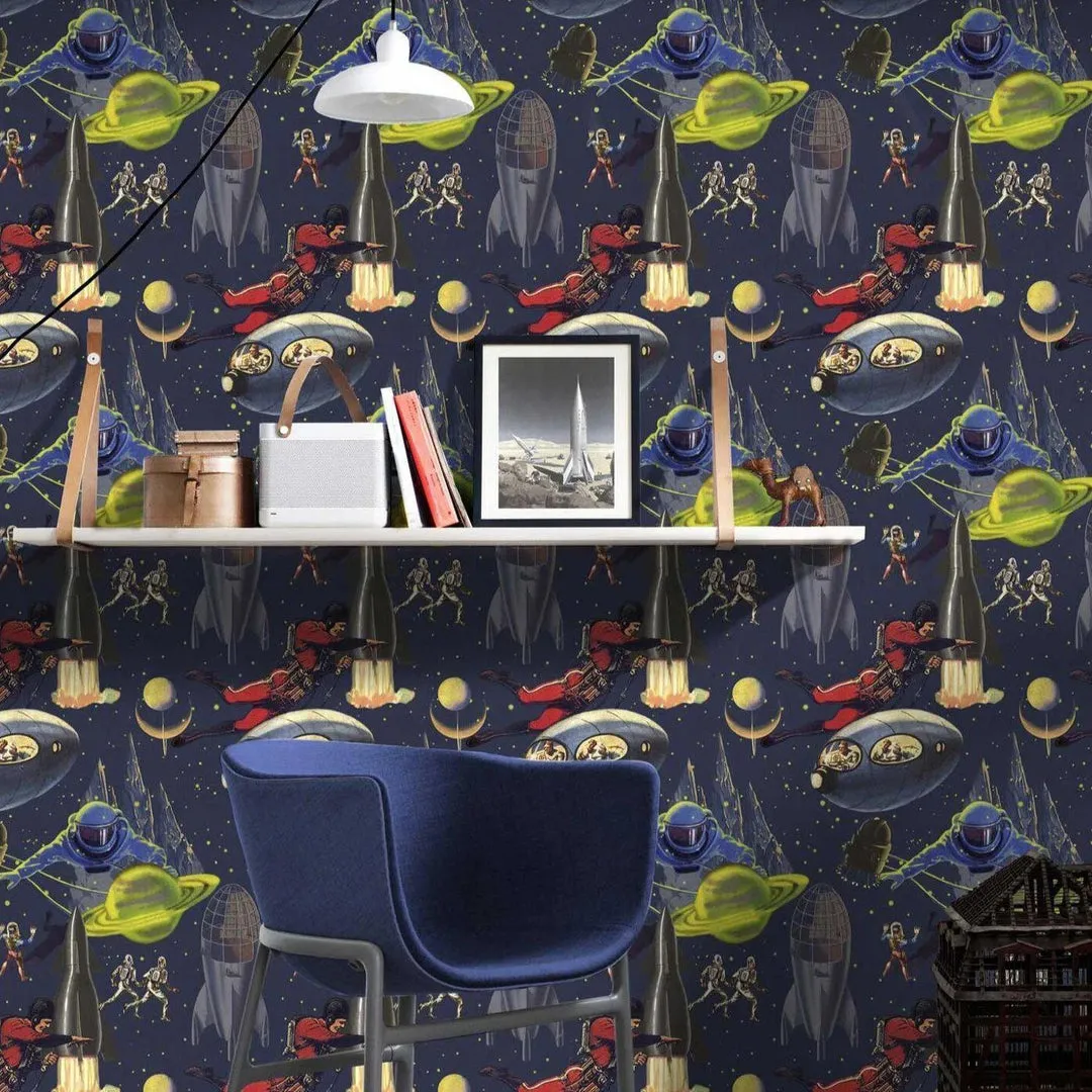 3-Roll Wallpaper Set Comic Space Design image