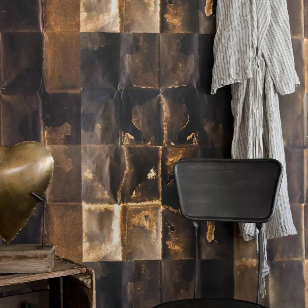 3-Roll Wallpaper Set - Copper, Metallic